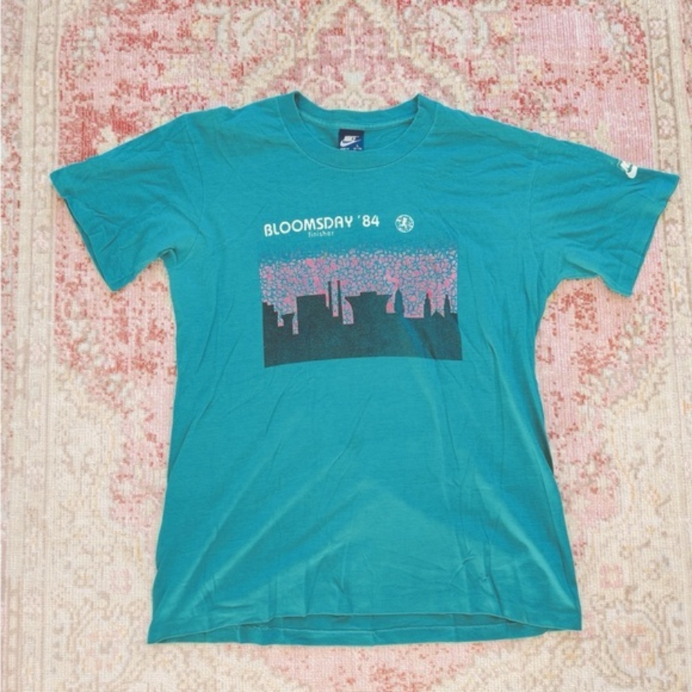 Nike, Bloomsday '84 Teal Graphic T-Shirt